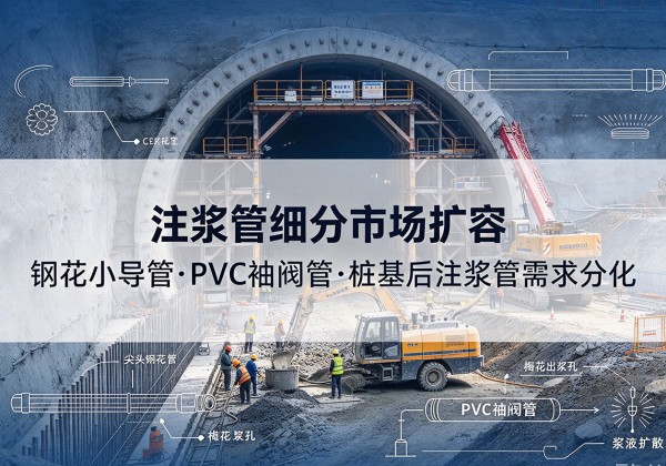 新河注浆管细分市场扩容，隧道钢花小导管、PVC 袖阀管、桩基后注浆管需求分化