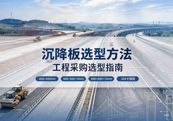 新河沉降板选择方法